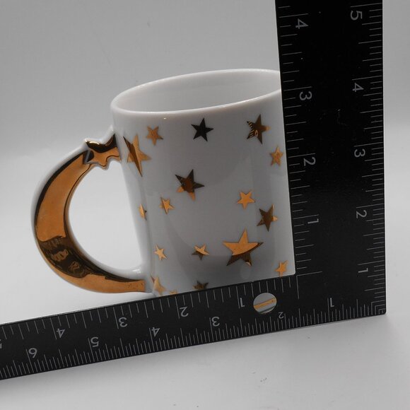 VINTAGE C & R STARS WHITE & GOLD WITH STAR DREAM WISH DESIGN COFFEE TEA MUG CUP - Picture 7 of 8
